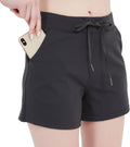Women Workout Running Shorts 2 in 1 Active Yoga Gym Sport Shorts with Pockets